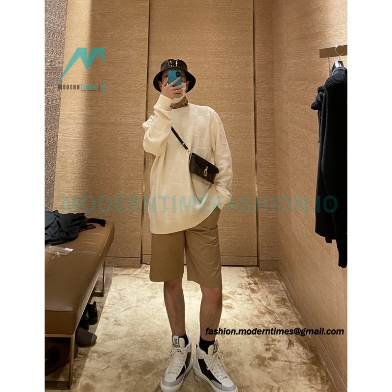 Louis Vuitton - 22SS Chest Pin Checkerboard Knit Sweater