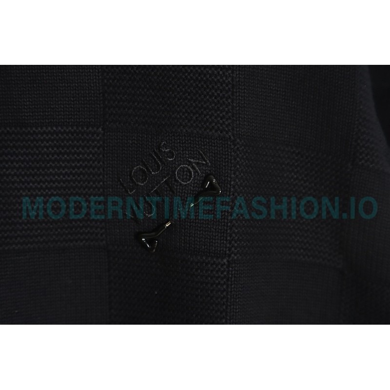 Louis Vuitton - 22SS Chest Pin Checkerboard Knit Sweater
