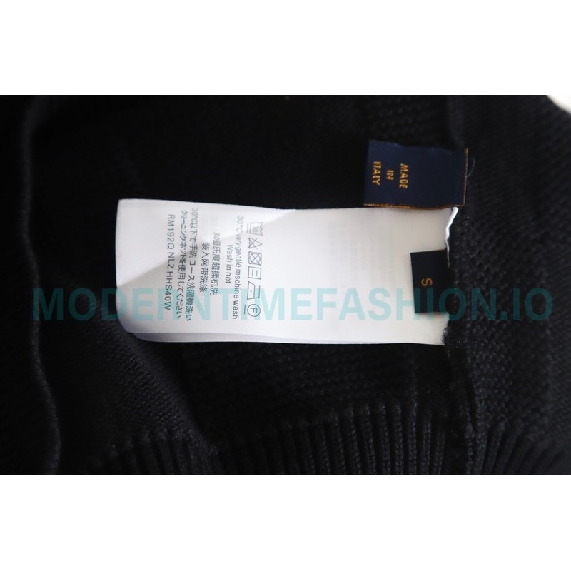Louis Vuitton - 22SS Chest Pin Checkerboard Knit Sweater
