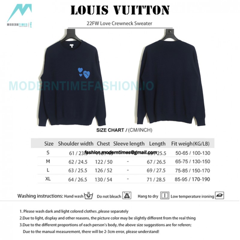 Louis Vuitton - 22FW Love Crewneck Sweater