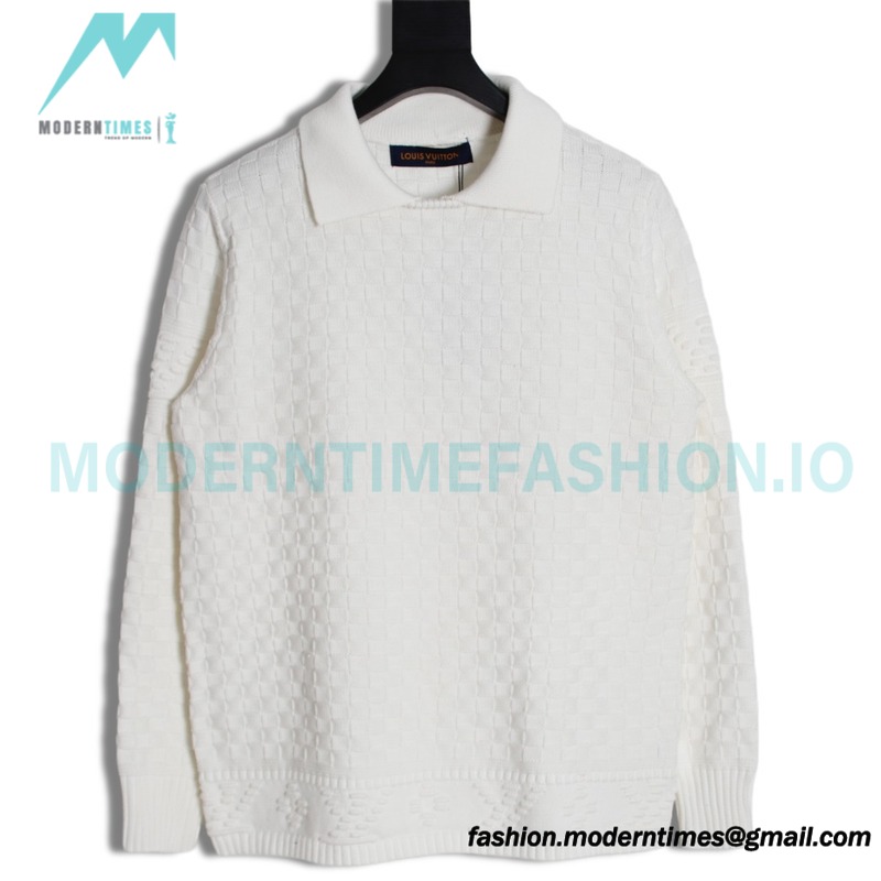 Louis Vuitton -23FW Waffle Collar Sweater