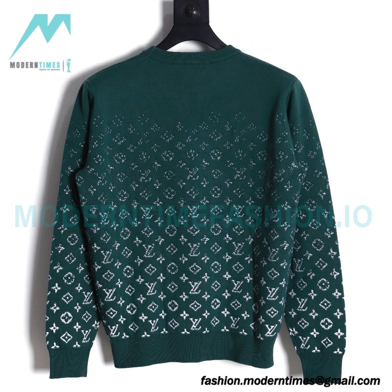 Louis Vuitton - 23FW Gradient Full Print Crewneck Sweater