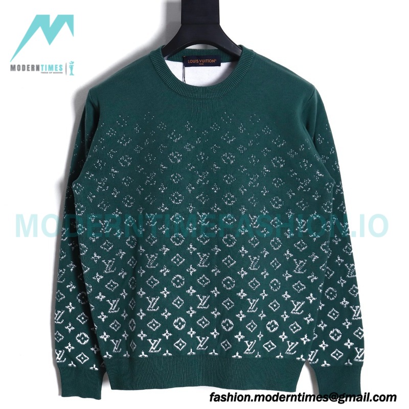 Louis Vuitton - 23FW Gradient Full Print Crewneck Sweater