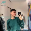 Louis Vuitton - 23FW Gradient Full Print Crewneck Sweater