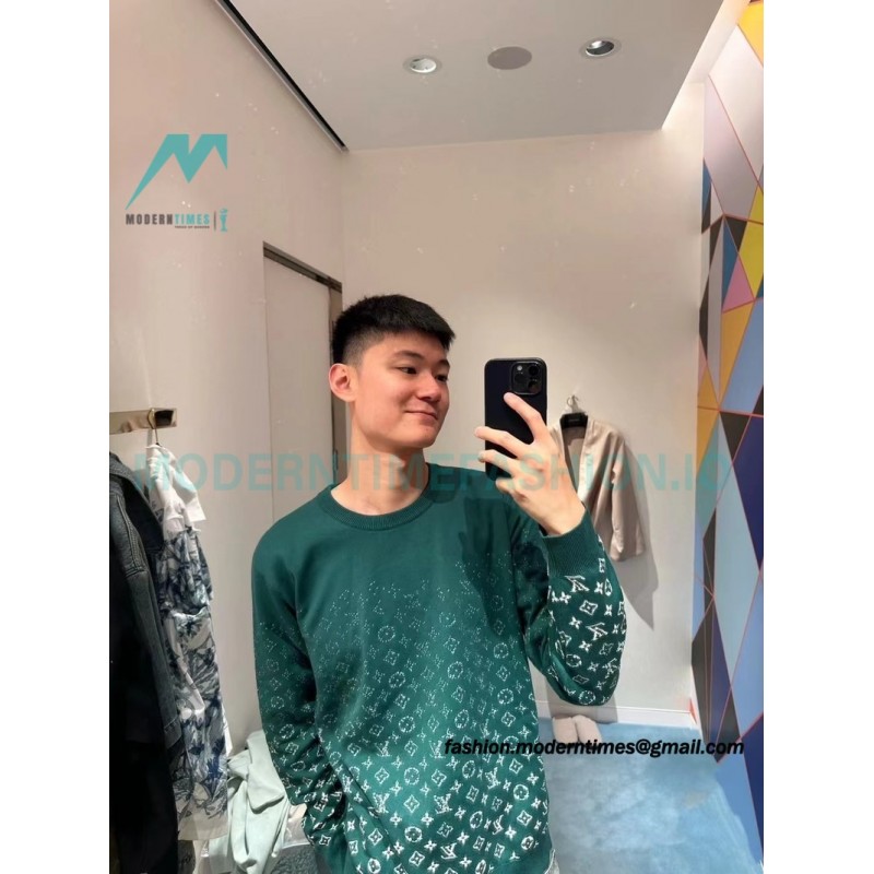Louis Vuitton - 23FW Gradient Full Print Crewneck Sweater