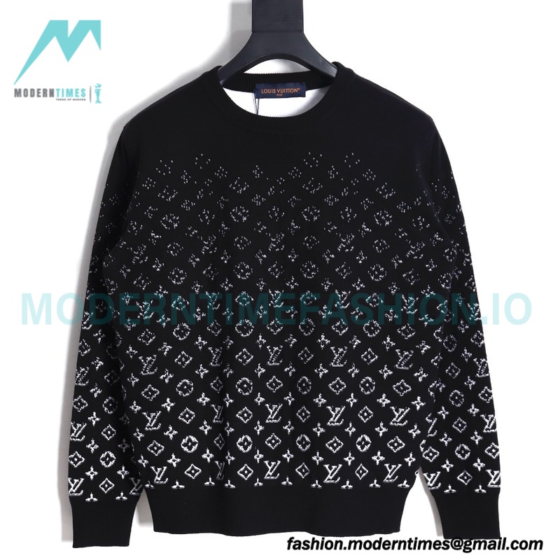 Louis Vuitton - 23FW Gradient Full Print Crewneck Sweater