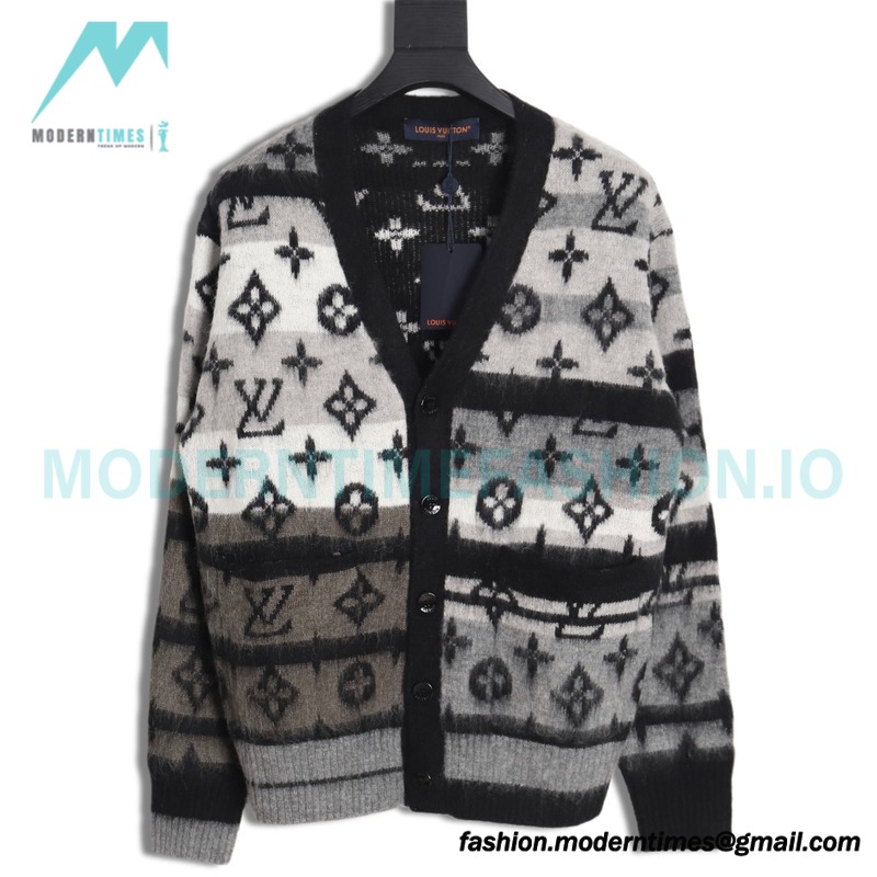 Louis Vuitton - 23FW Full Print Mohair Cardigan