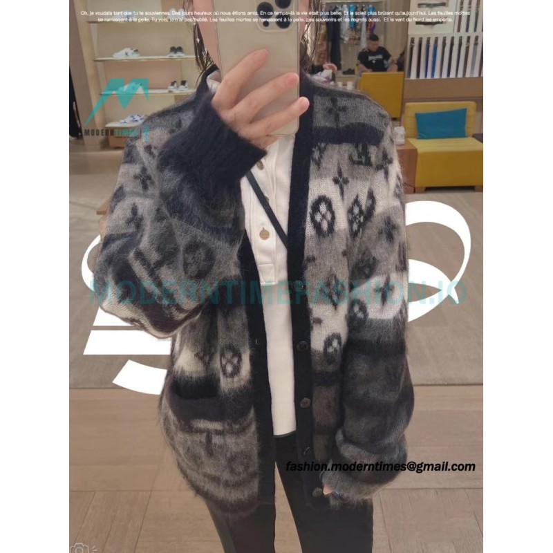 Louis Vuitton - 23FW Full Print Mohair Cardigan