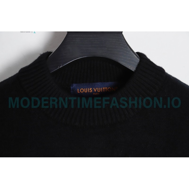 Louis Vuitton - 23FW Clock Jacquard Crewneck Sweater