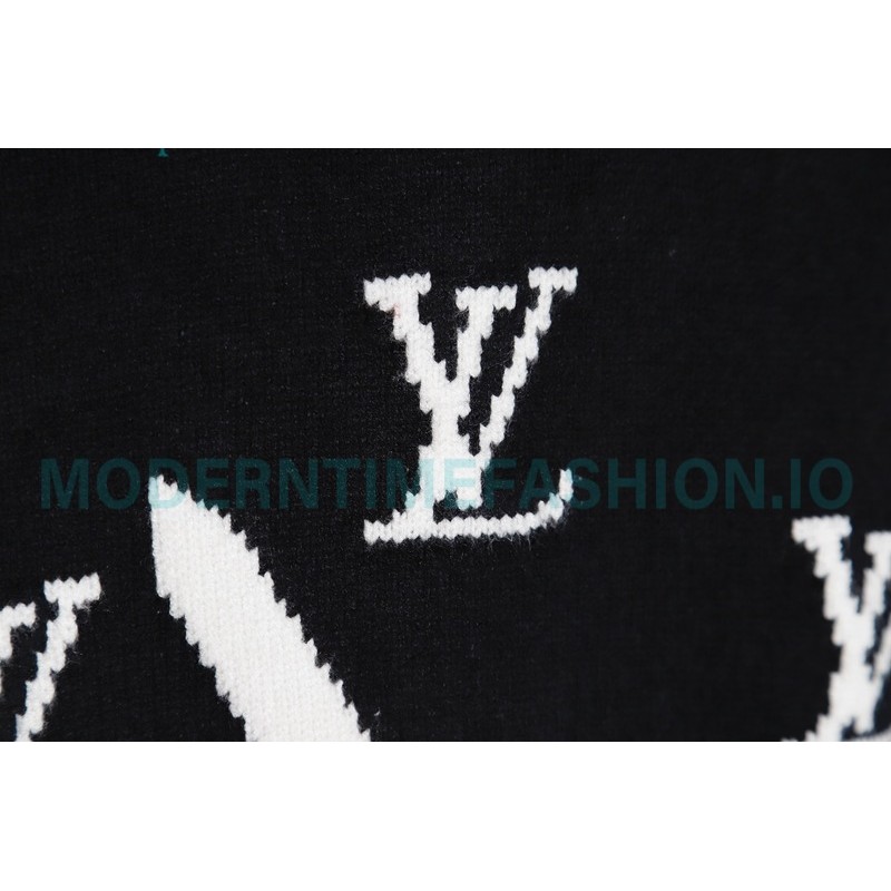 Louis Vuitton - 23FW Clock Jacquard Crewneck Sweater