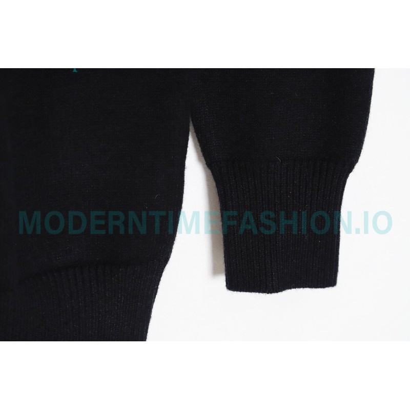 Louis Vuitton - 23FW Clock Jacquard Crewneck Sweater