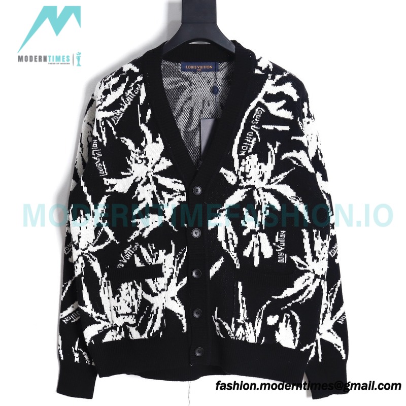 Louis Vuitton - 23FW Leaf Jacquard Cardigan