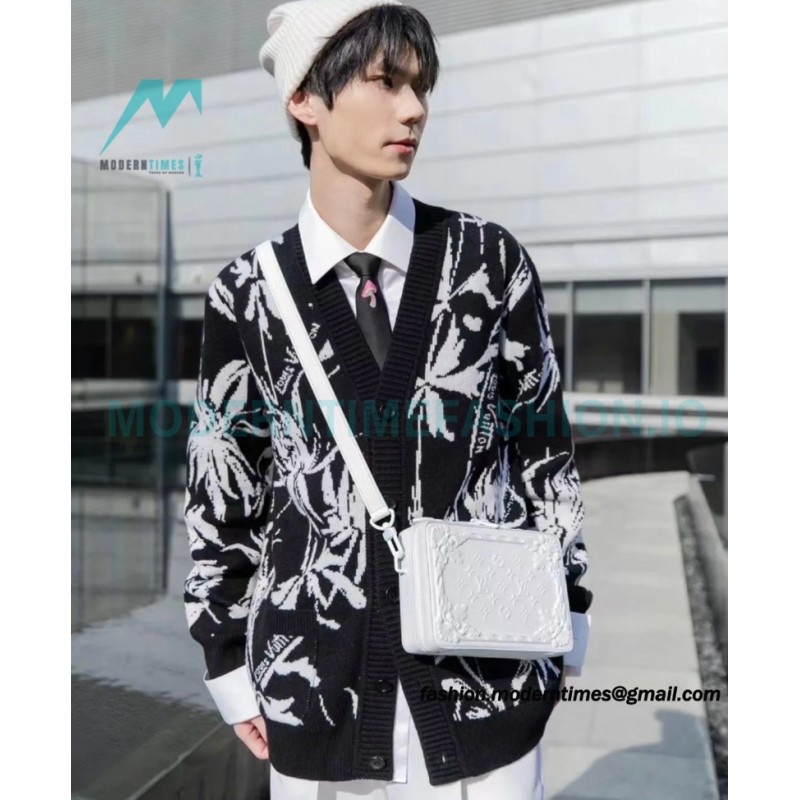 Louis Vuitton - 23FW Leaf Jacquard Cardigan