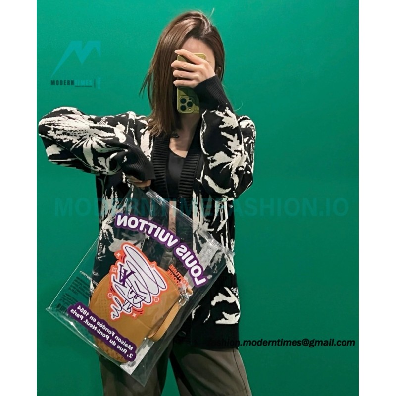 Louis Vuitton - 23FW Leaf Jacquard Cardigan