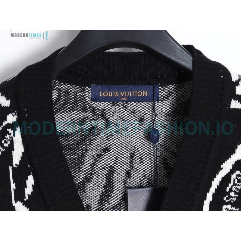 Louis Vuitton - 23FW Leaf Jacquard Cardigan
