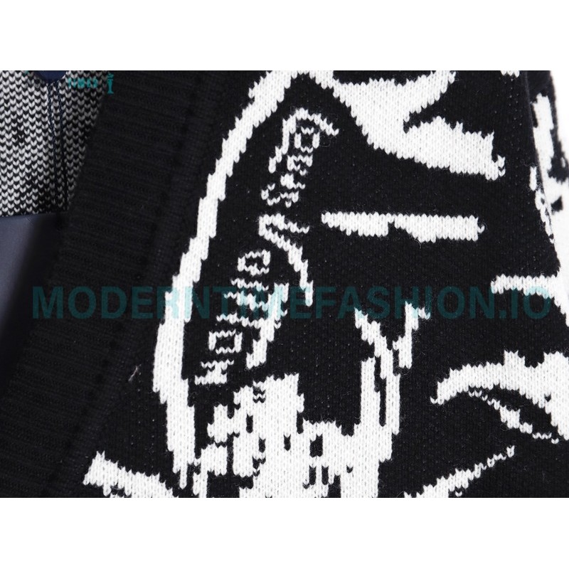 Louis Vuitton - 23FW Leaf Jacquard Cardigan
