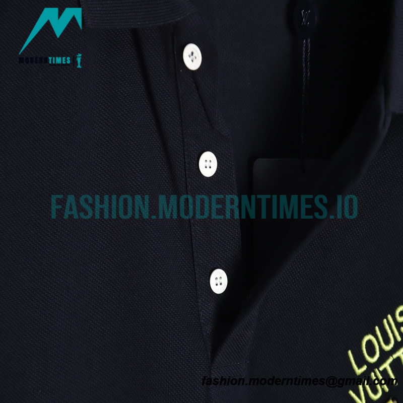 Louis Vuitton - 22SS Pin Embroidery Short Sleeve Polo Shirt