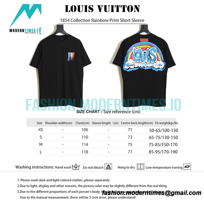Louis Vuitton - 1854 Collection Rainbow Print Short Sleeve