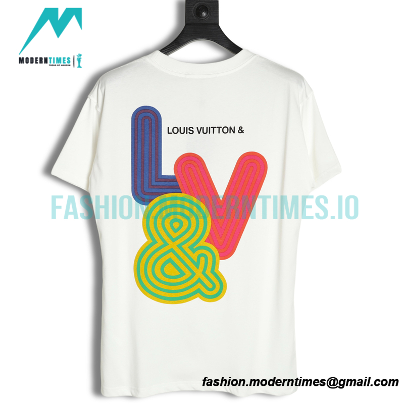 Louis Vuitton - 22ss Limited Edition Color Letter Print Short Sleeve