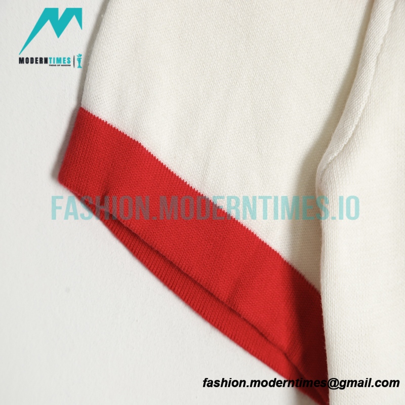 Louis vuitton - Color Contrast Edge Logo Knitted Short Sleeve