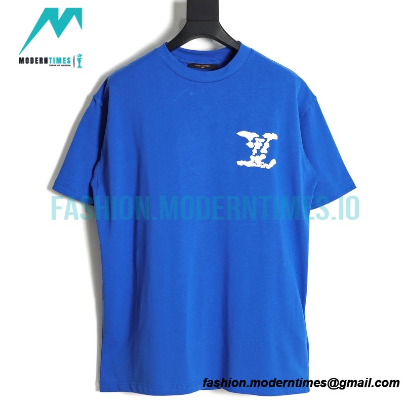 Louis Vuitton - Letter Foaming Logo Short Sleeve T-shirt