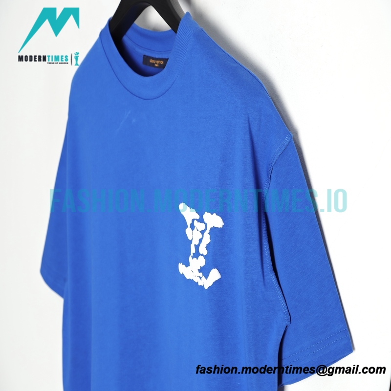 Louis Vuitton - Letter Foaming Logo Short Sleeve T-shirt