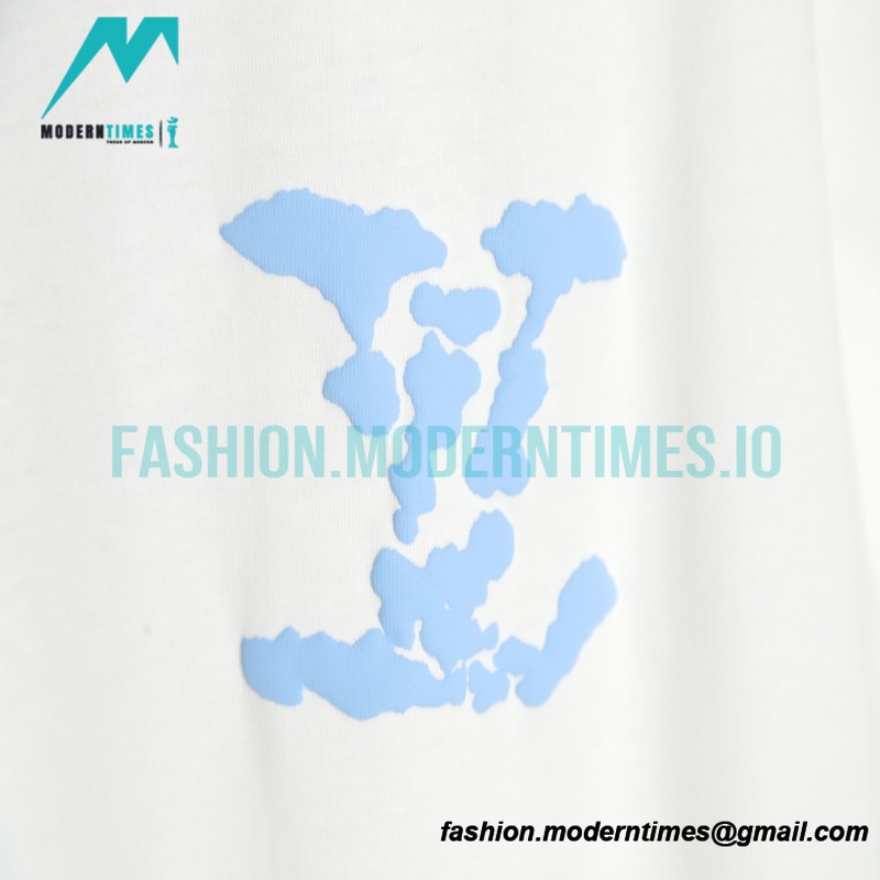 Louis Vuitton - Letter Foaming Logo Short Sleeve T-shirt