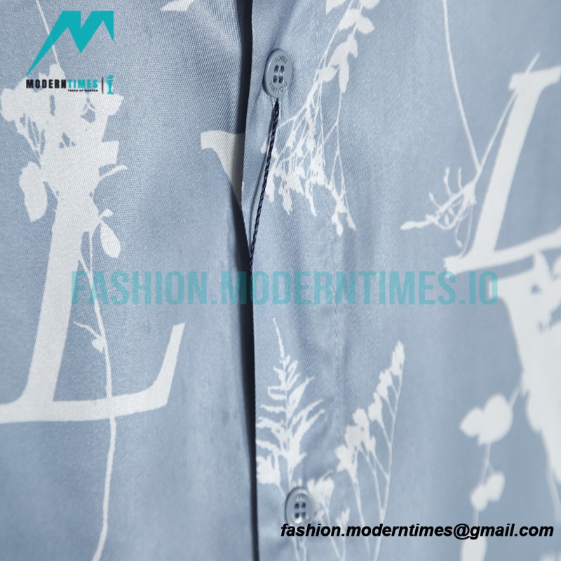 Louis Vuitton - 23SS Full Leaf Print Silk Shirt