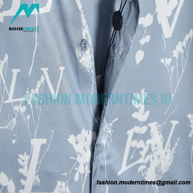 Louis Vuitton - 23SS Full Leaf Print Silk Shirt