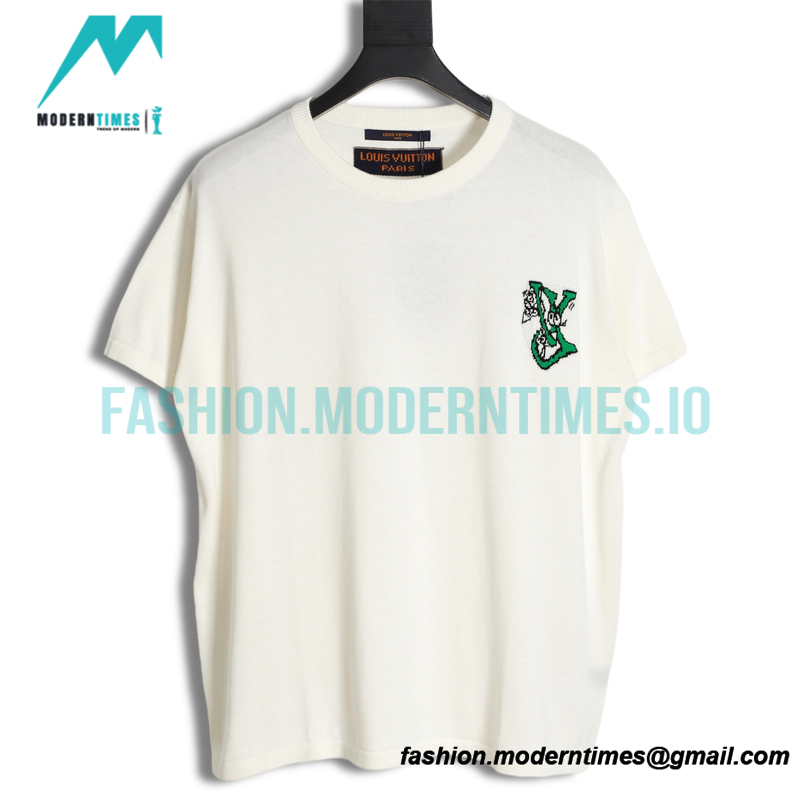 Louis Vuitton - Green Label Jacquard Knit Short Sleeve T-shirt