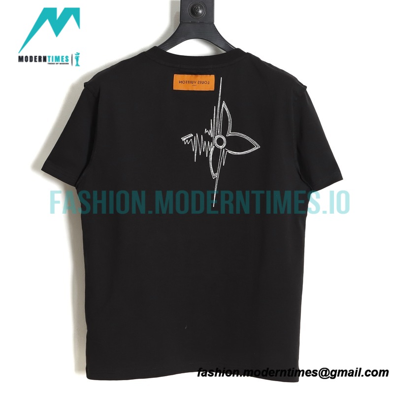 Louis Vuitton - 23SS Line Embroidered Short Sleeve T-shirt