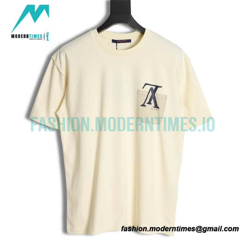 Louis Vuitton - 22ss Fake Pocket Letter Print Short Sleeve