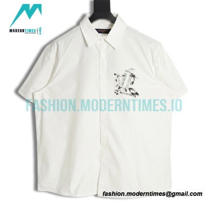 Louis Vuitton - 23s Chest Ink Peace Dove Short Sleeve Shirt
