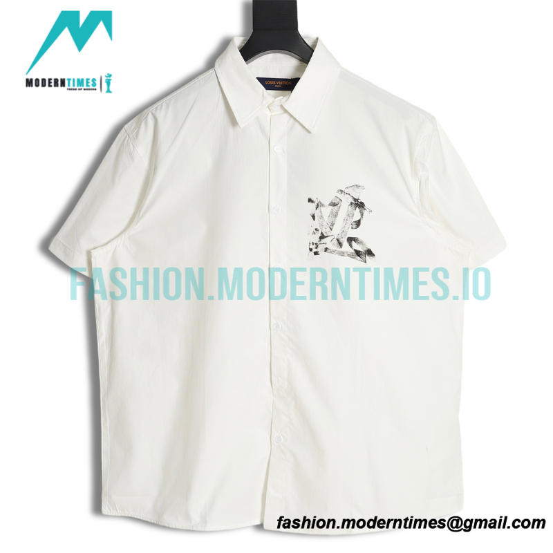 Louis Vuitton - 23s Chest Ink Peace Dove Short Sleeve Shirt