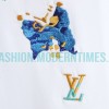 Louis Vuitton - 23ss Butterfly Pattern Embroidered Short Sleeve T-shirt