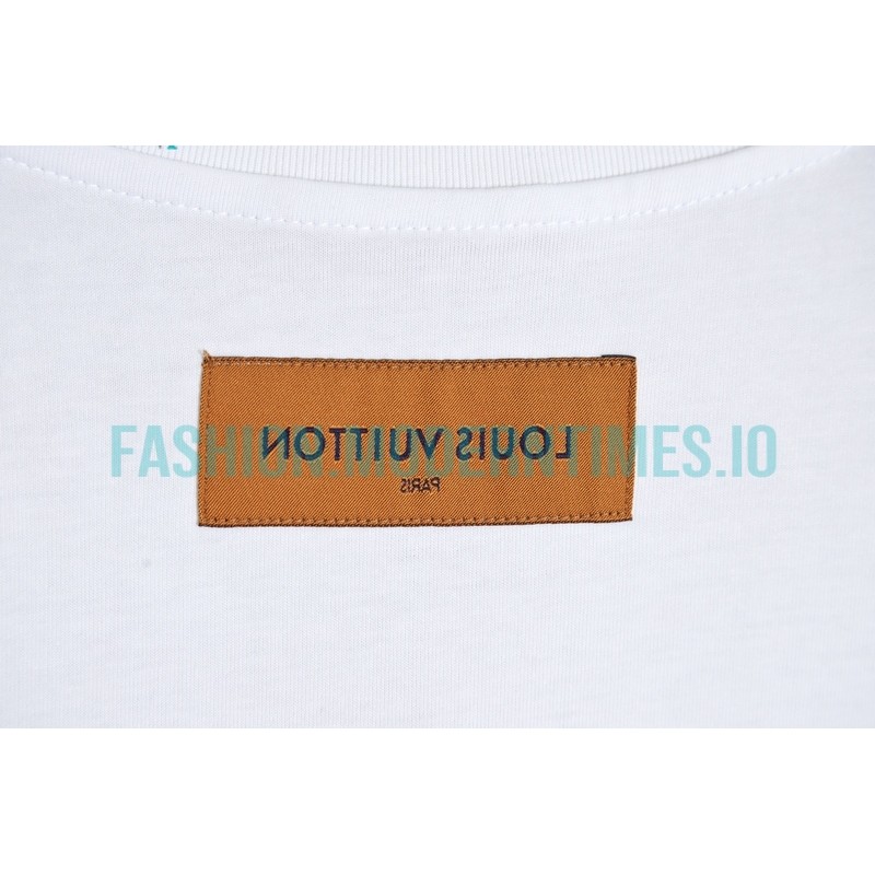 Louis Vuitton - 23ss Butterfly Pattern Embroidered Short Sleeve T-shirt