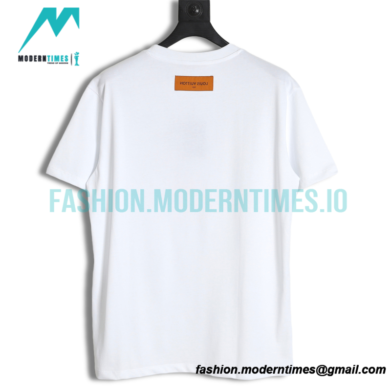 Louis Vuitton - 23ss Butterfly Pattern Embroidered Short Sleeve T-shirt
