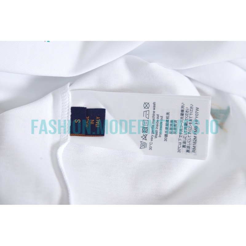 Louis Vuitton - 23ss Butterfly Pattern Embroidered Short Sleeve T-shirt