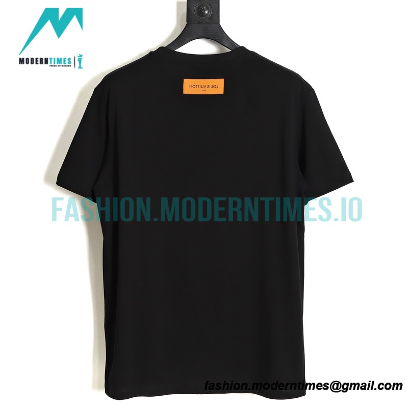 Louis Vuitton - 23ss Butterfly Pattern Embroidered Short Sleeve T-shirt