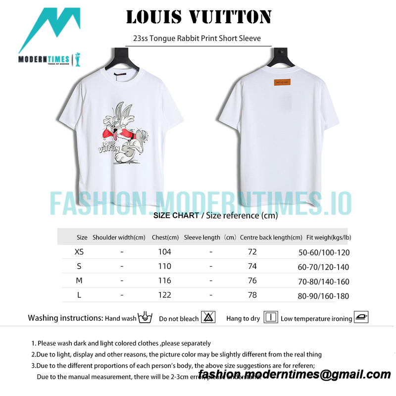 Louis Vuitton - 23ss Tongue Rabbit Print Short Sleeve