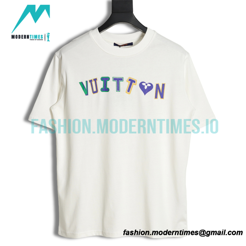 Louis Vuitton - 23ss Color Letter Print Short Sleeve