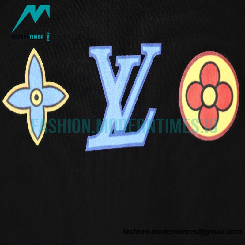 Louis Vuitton - 23ss Color Letter Print Short Sleeve