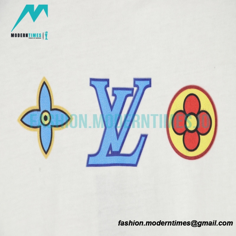 Louis Vuitton - 23ss Color Letter Print Short Sleeve