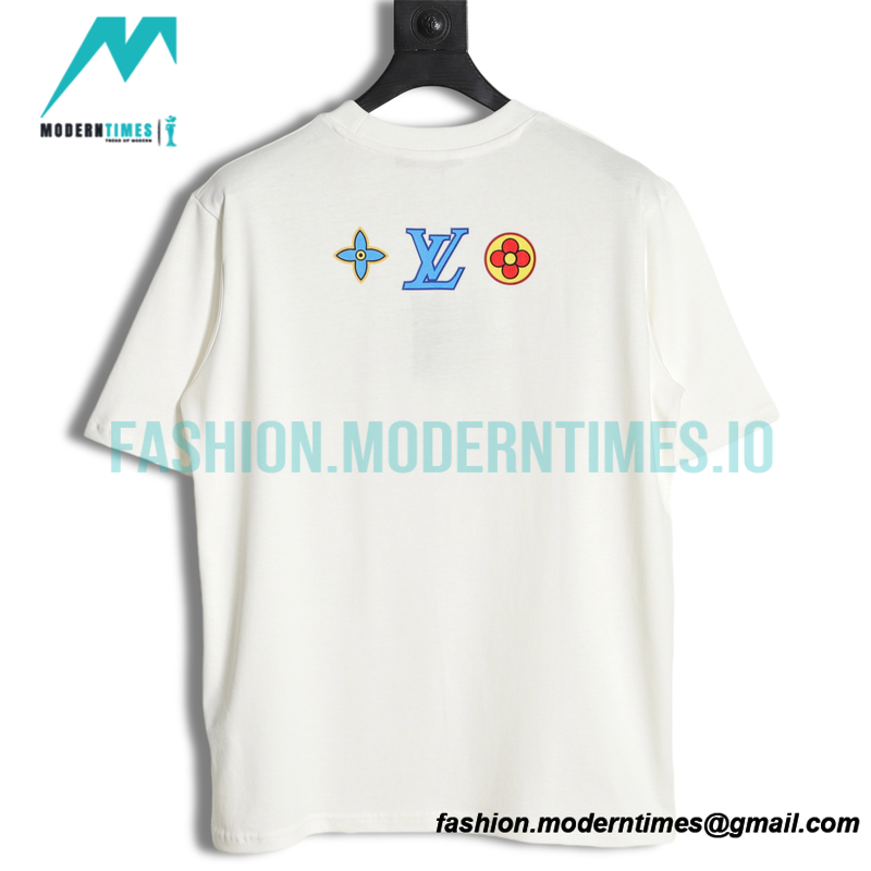 Louis Vuitton - 23ss Color Letter Print Short Sleeve