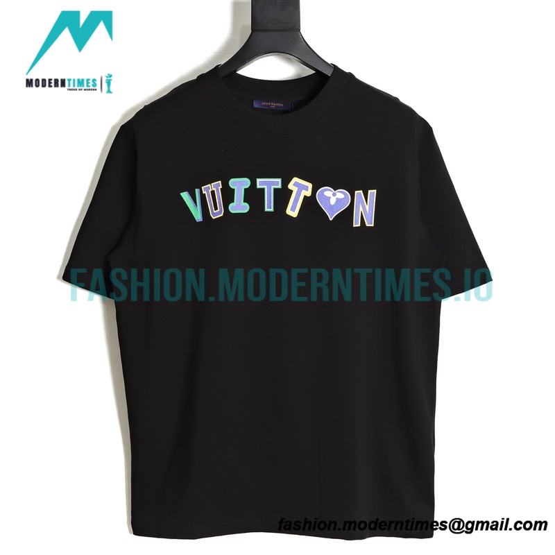 Louis Vuitton - 23ss Color Letter Print Short Sleeve