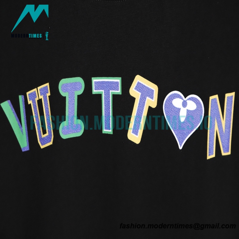 Louis Vuitton - 23ss Color Letter Print Short Sleeve