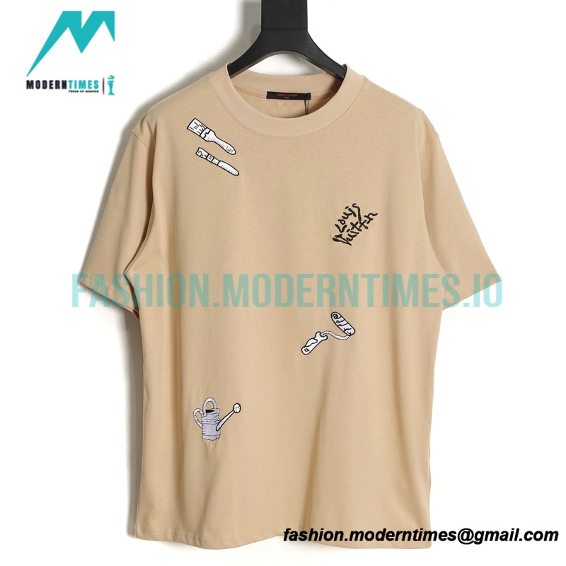 Louis Vuitton - Gardener Tools Embroidery Style Short Sleeve T-shirt