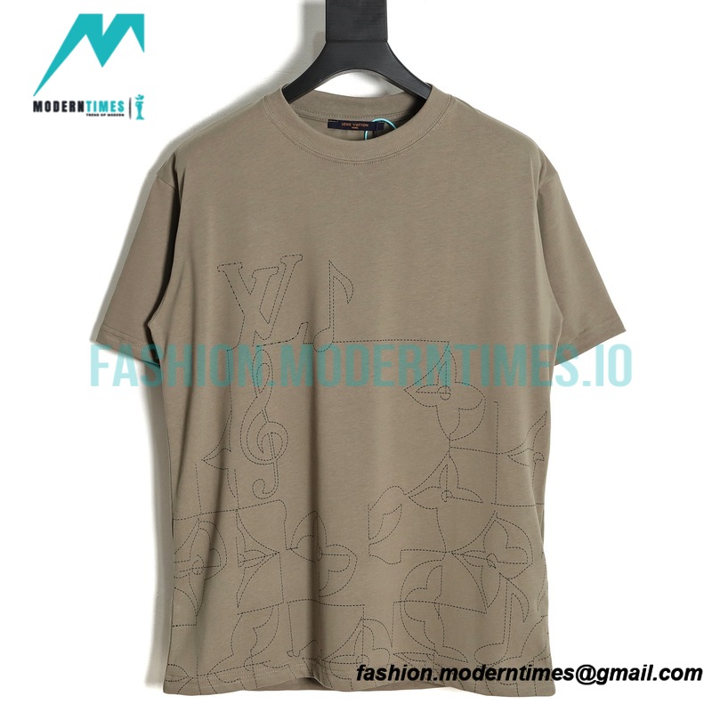  Louis Vuitton - 23SS Note Sheet Music Line Short Sleeve T-shirt