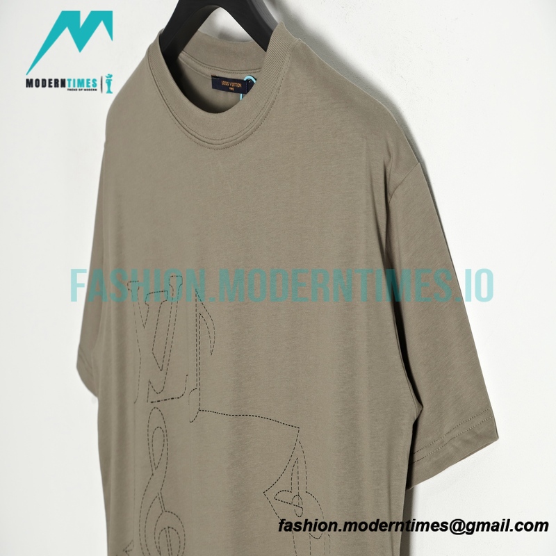 Louis Vuitton - 23SS Note Sheet Music Line Short Sleeve T-shirt