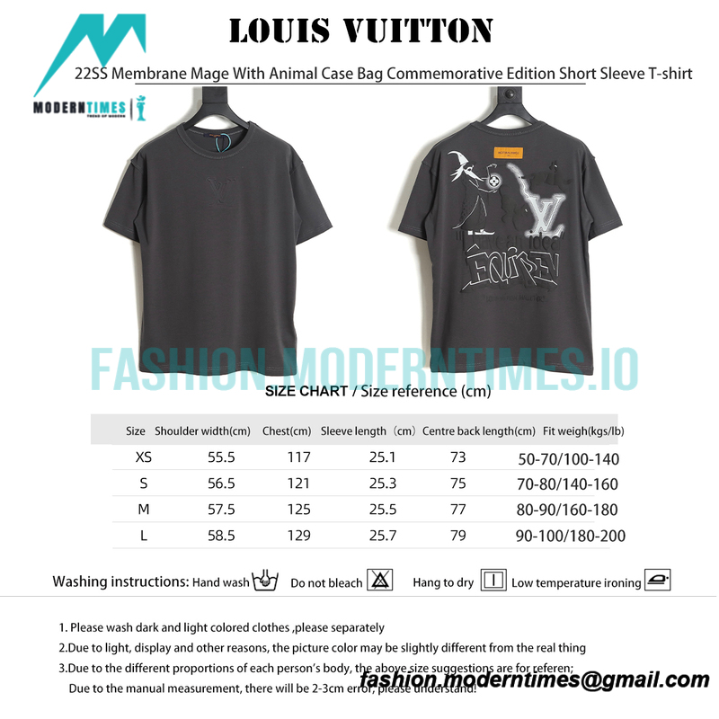 Louis Vuitton - 22SS Membrane Mage With Animal Case Bag Commemorative Edition Short Sleeve T-shirt